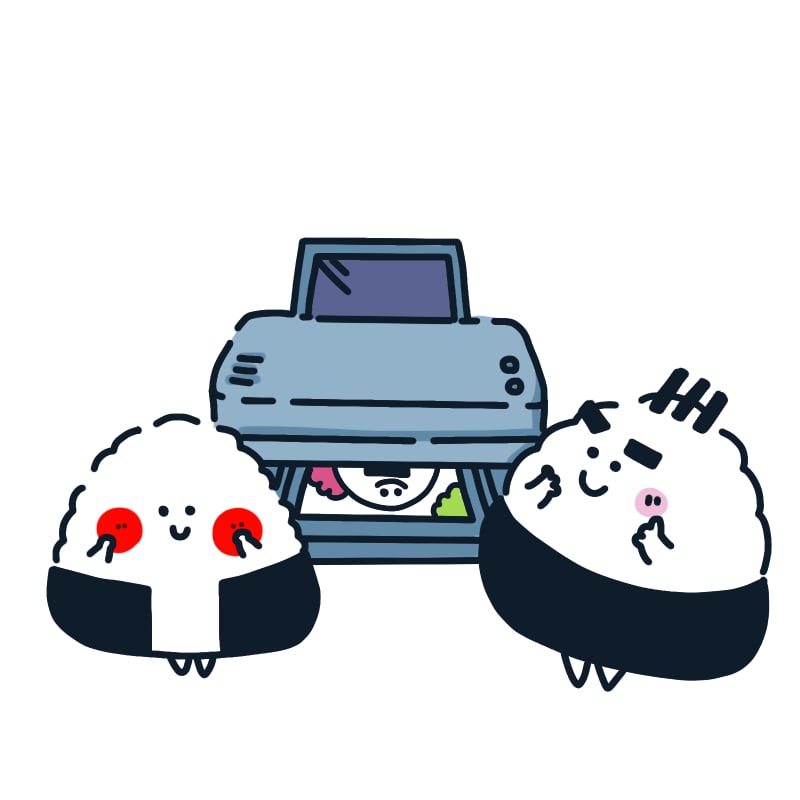 印刷している様子